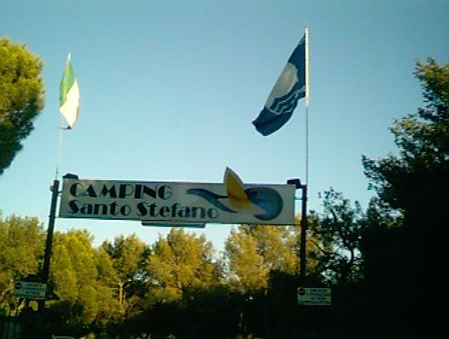 L'ingresso con le bandiere